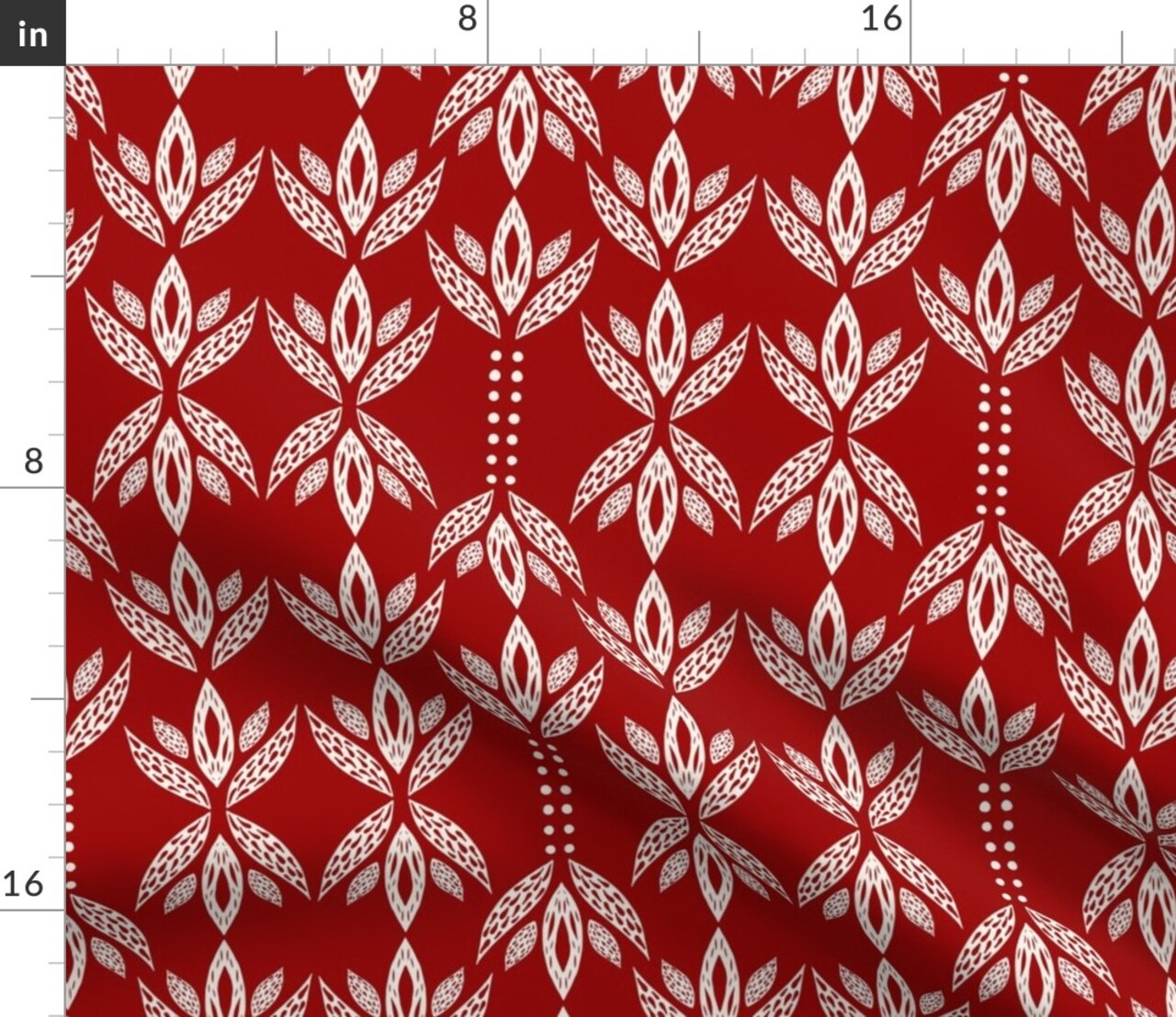Flower Stripes Christmas Custom Printed Fabric by Spoonflower Various Fabrics by the Yard or Fat Quarter